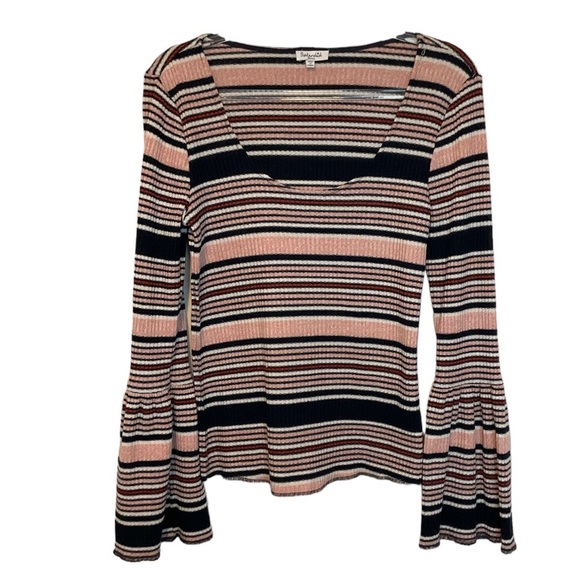 Splendid Striped Bell Sleeve Top - Picture 1 of 11